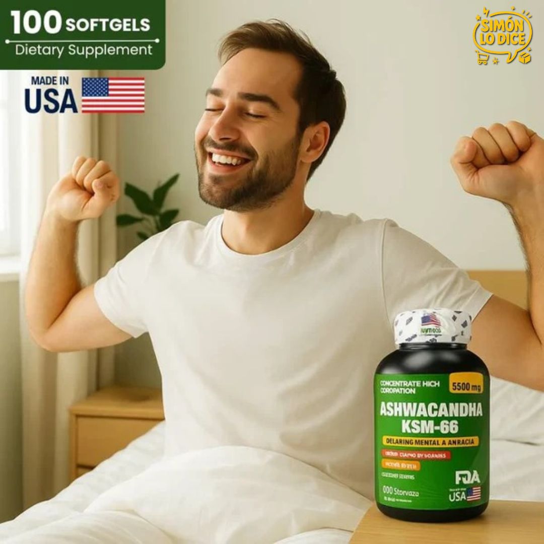 Ashwagandha 5500mg | Reduce el Estrés y Aumenta tu Energía Naturalmente