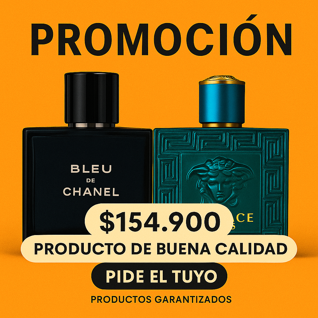 PROMO x2 BLEU CHANEL - EROS VERSACE
